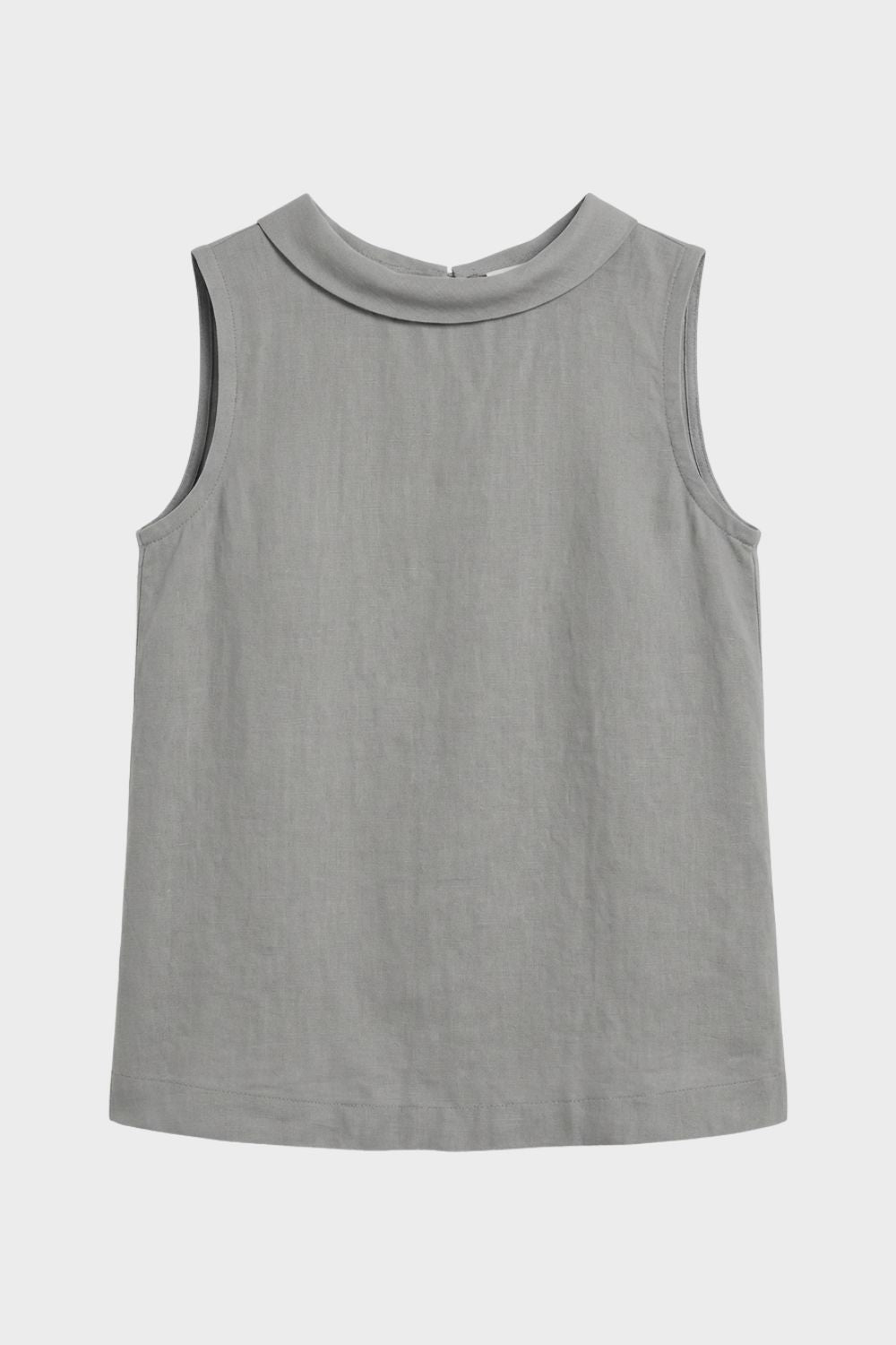 Damen Bluse ärmellos mit Rundhals