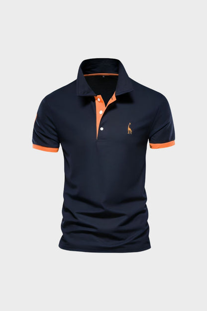 Poloshirt Herren Kurzarm mit Kontrastkragen