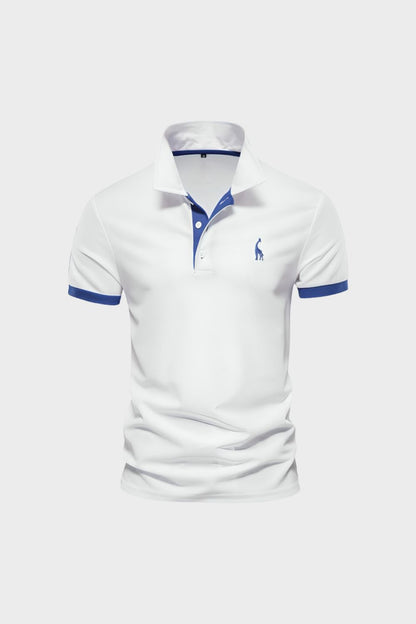 Poloshirt Herren Kurzarm mit Kontrastkragen