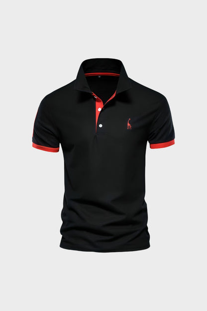 Poloshirt Herren Kurzarm mit Kontrastkragen
