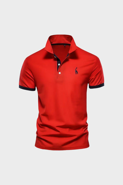 Poloshirt Herren Kurzarm mit Kontrastkragen