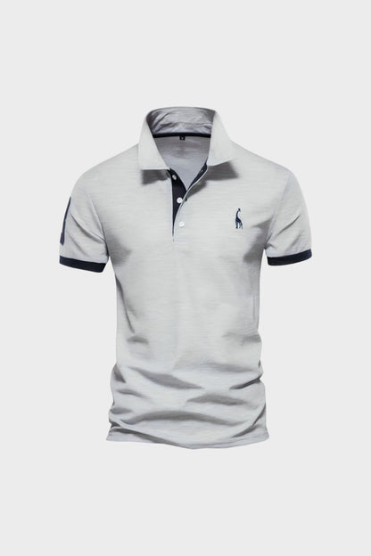 Poloshirt Herren Kurzarm mit Kontrastkragen