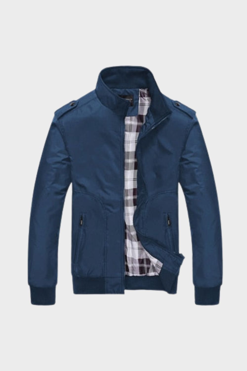 Jacke Herren mit Reißverschluss und Stehkragen