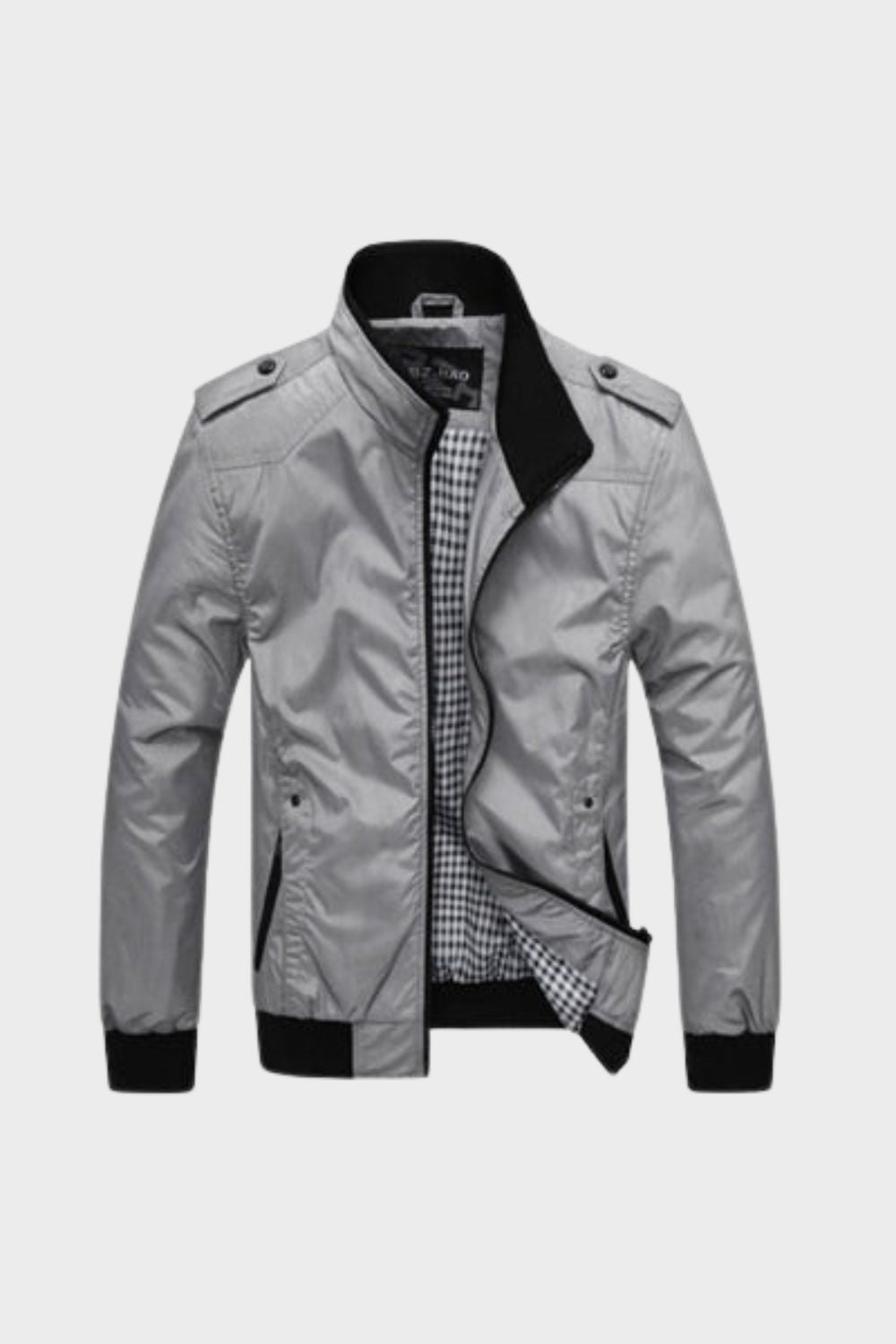 Jacke Herren mit Reißverschluss und Stehkragen