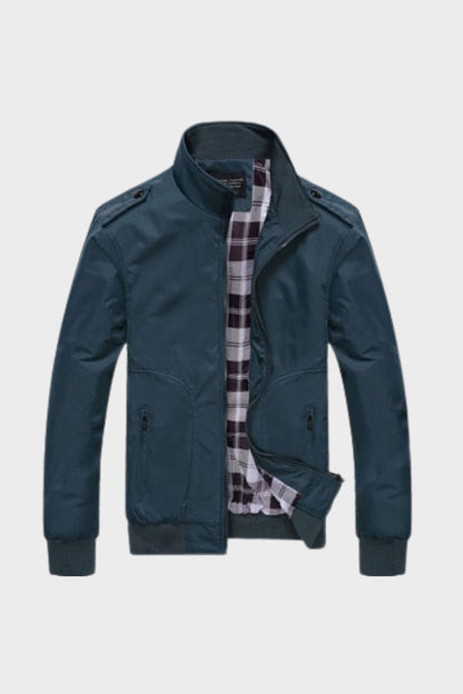 Jacke Herren mit Reißverschluss und Stehkragen