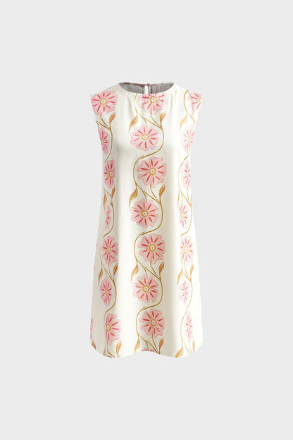 Kleid Damen Sommerkleid mit Blumenmuster