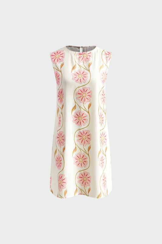 Kleid Damen Sommerkleid mit Blumenmuster
