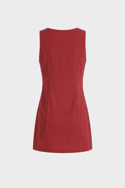 Kleid Damen A Linien Kleid mit V Ausschnitt