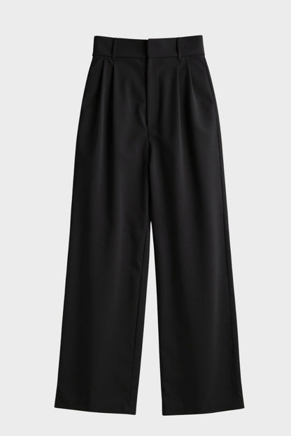 Stoffhose Damen Weite Hose mit Hoher Taille