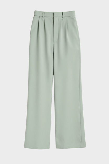 Stoffhose Damen Weite Hose mit Hoher Taille