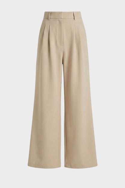 Stoffhose Damen Weite Hose mit Hoher Taille