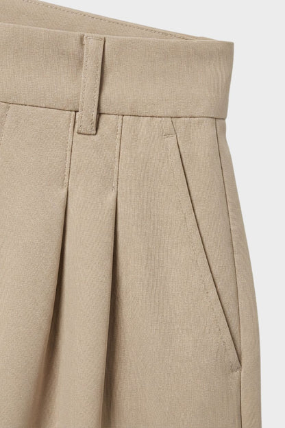 Stoffhose Damen Weite Hose mit Hoher Taille