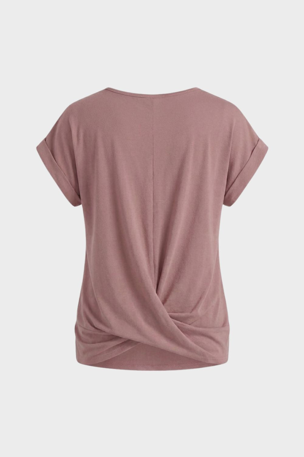 T-Shirt Damen V-Ausschnitt mit Knoten