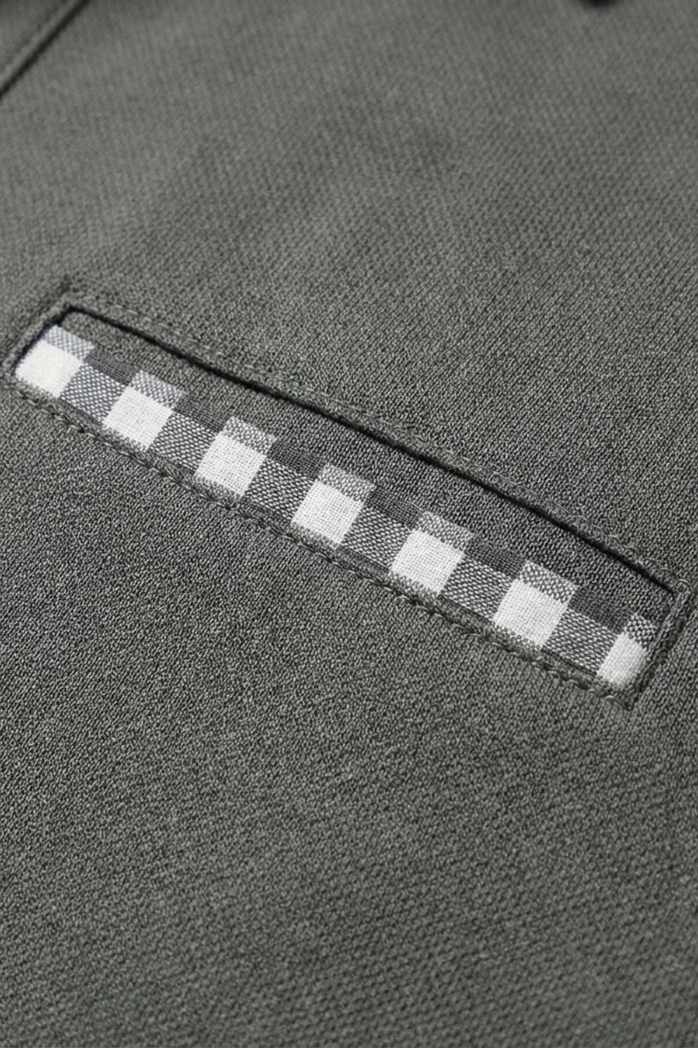 Poloshirt Herren Langarm mit Kragen und Brusttasche