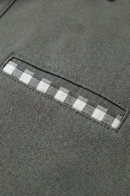 Poloshirt Herren Langarm mit Kragen und Brusttasche