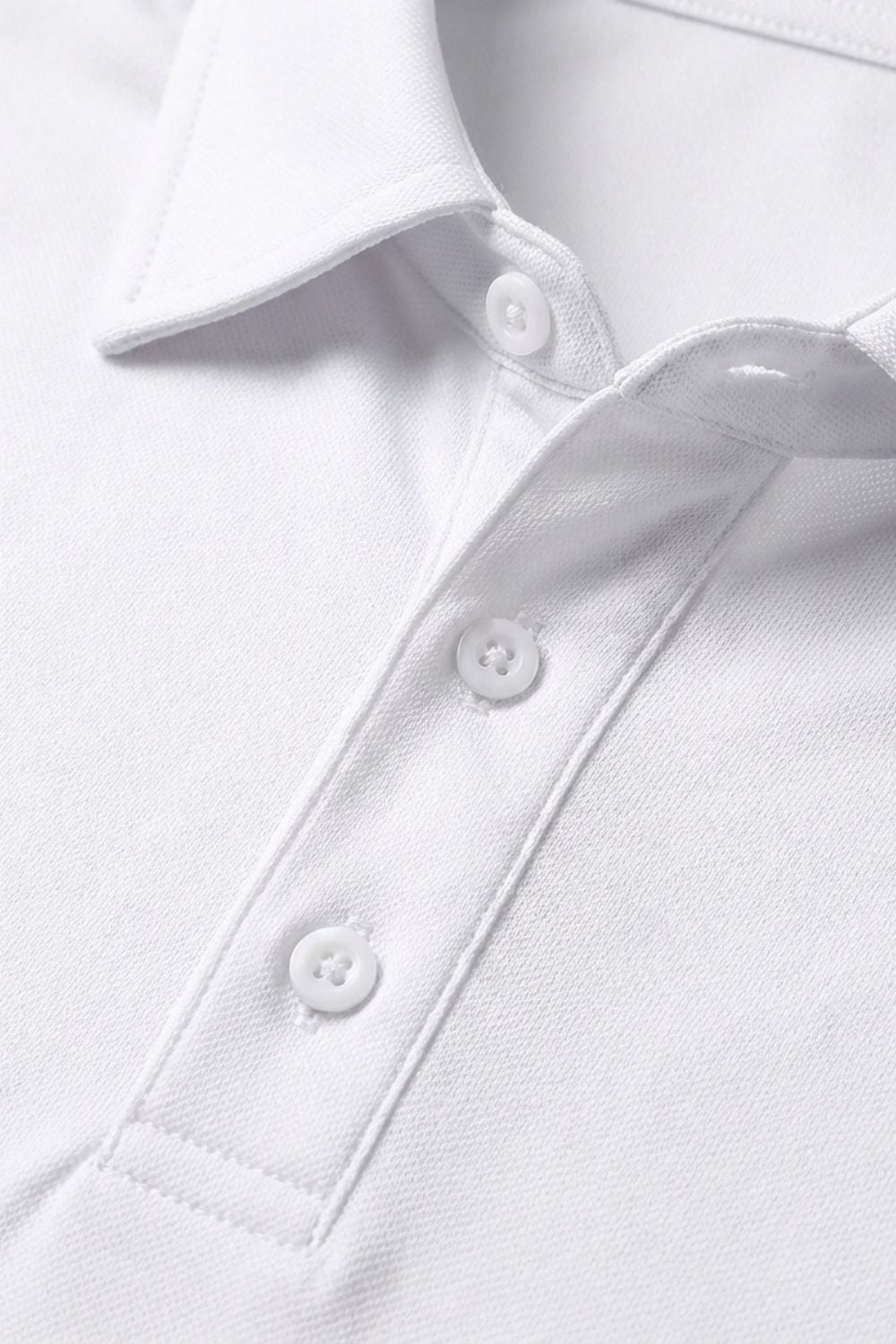 Herren Poloshirt Langarm mit Knopfleiste
