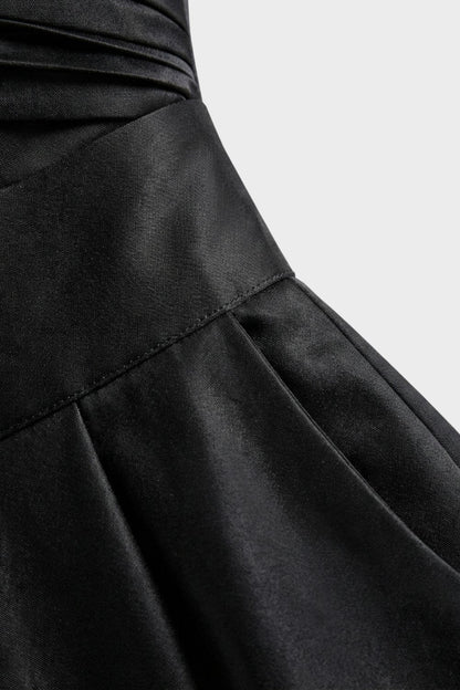 Damen Wickelkleid in A-Linie mit 3/4-Ärmeln