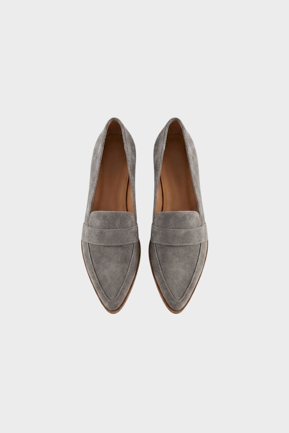 Penny Loafer Damen Spitz Wildleder – Elegante Slipper mit Absatz