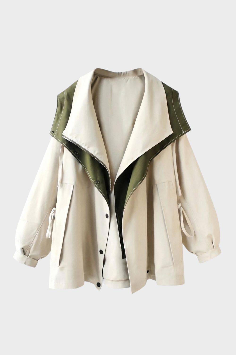 Damen Jacke mit Kapuze und Reißverschluss