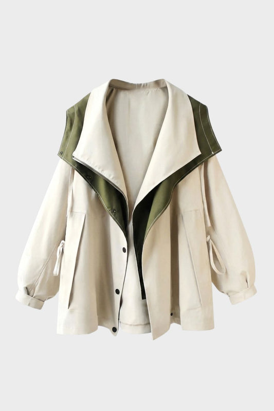 Damen Jacke mit Kapuze und Reißverschluss