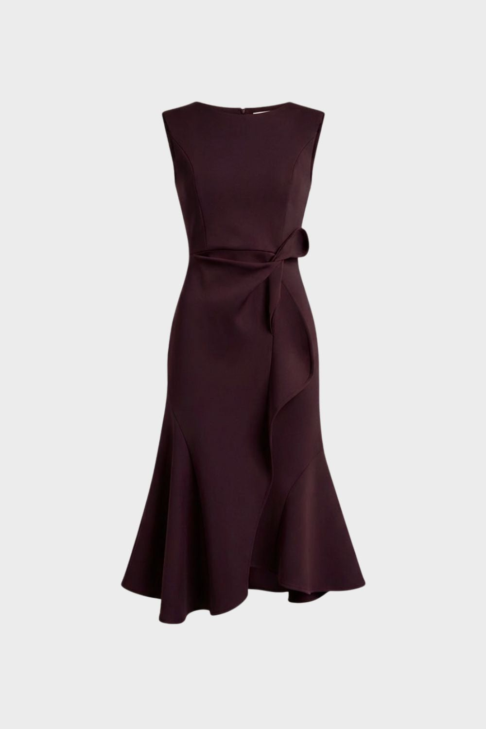 Damen Volant Midikleid – Cocktail – Side-Profile