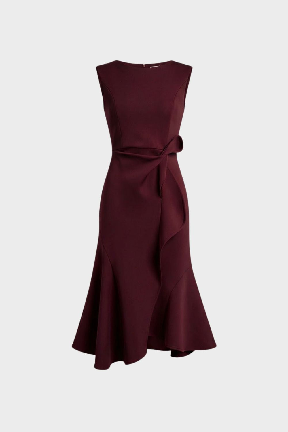 Damen Volant Midikleid – Cocktail – Outfit-Look