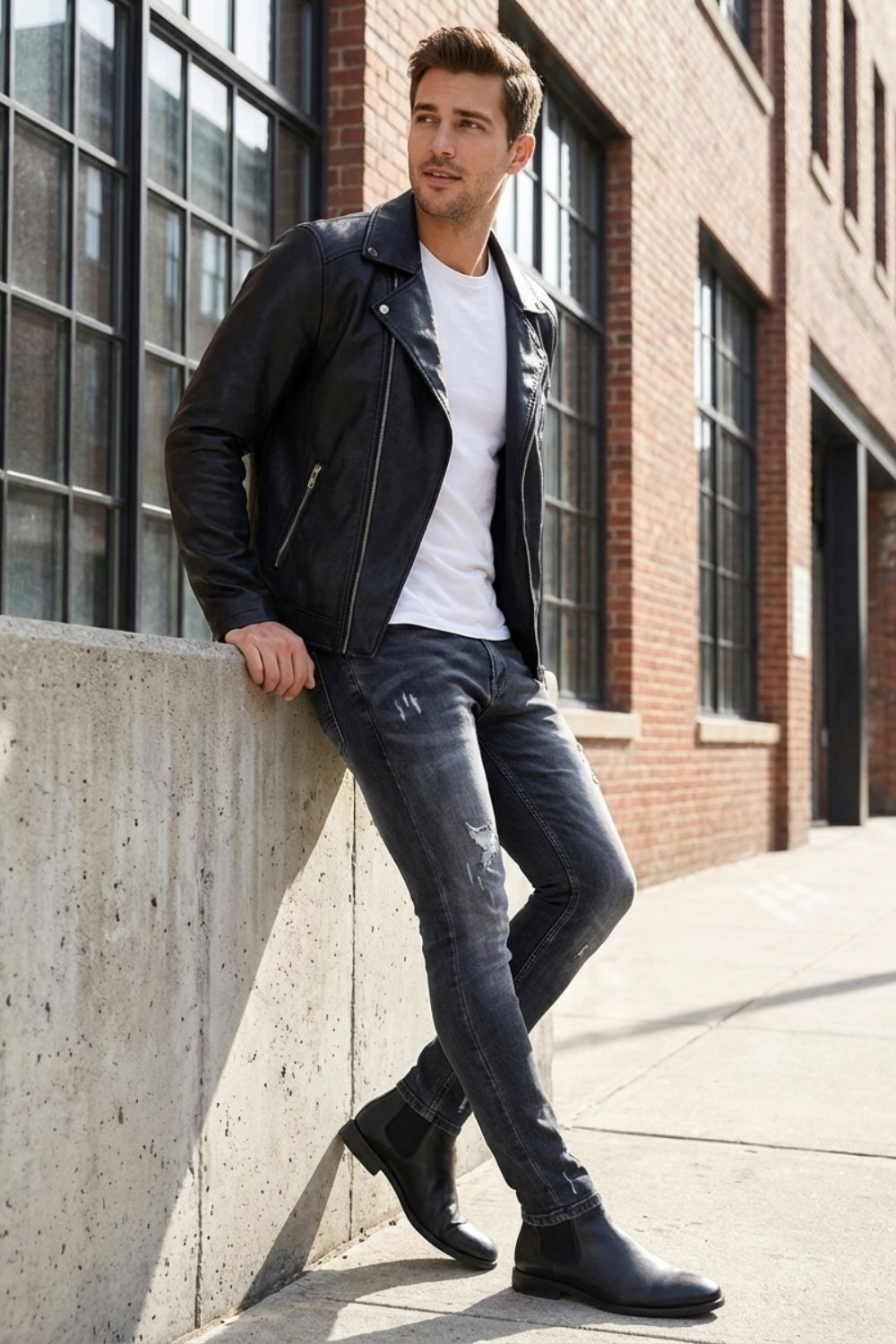 Herren Skinny Jeans – Ripped – Pass-Bild