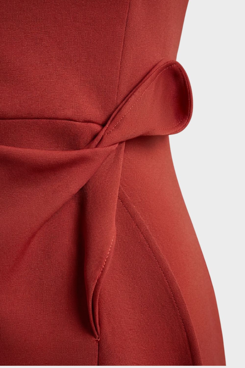 Damen Volant Midikleid – Cocktail – Profil-Ansicht