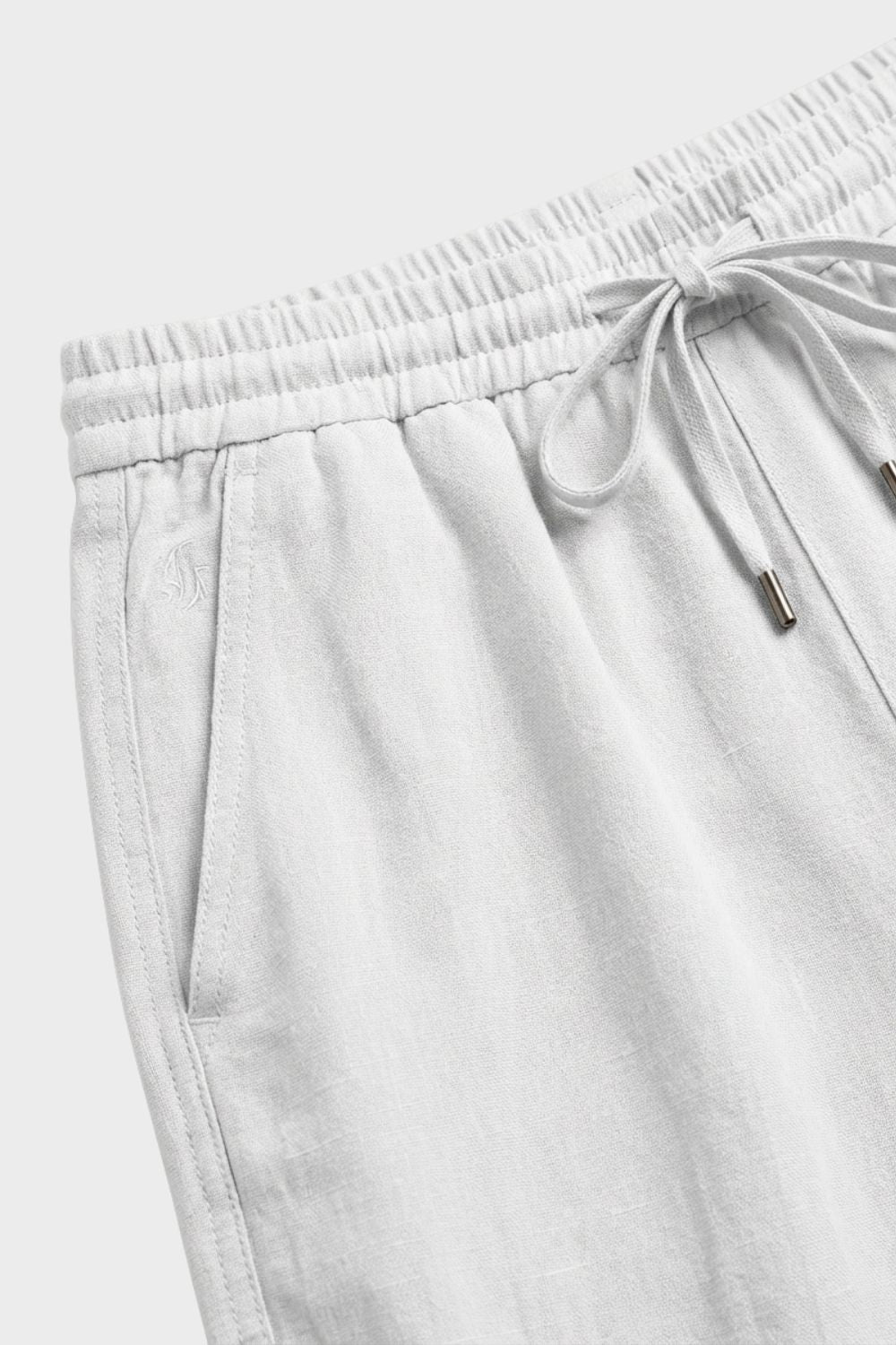 Herren Leinen Hose – Drawstring – Profil-Ansicht