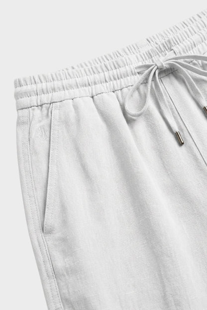 Herren Leinen Hose – Drawstring – Profil-Ansicht