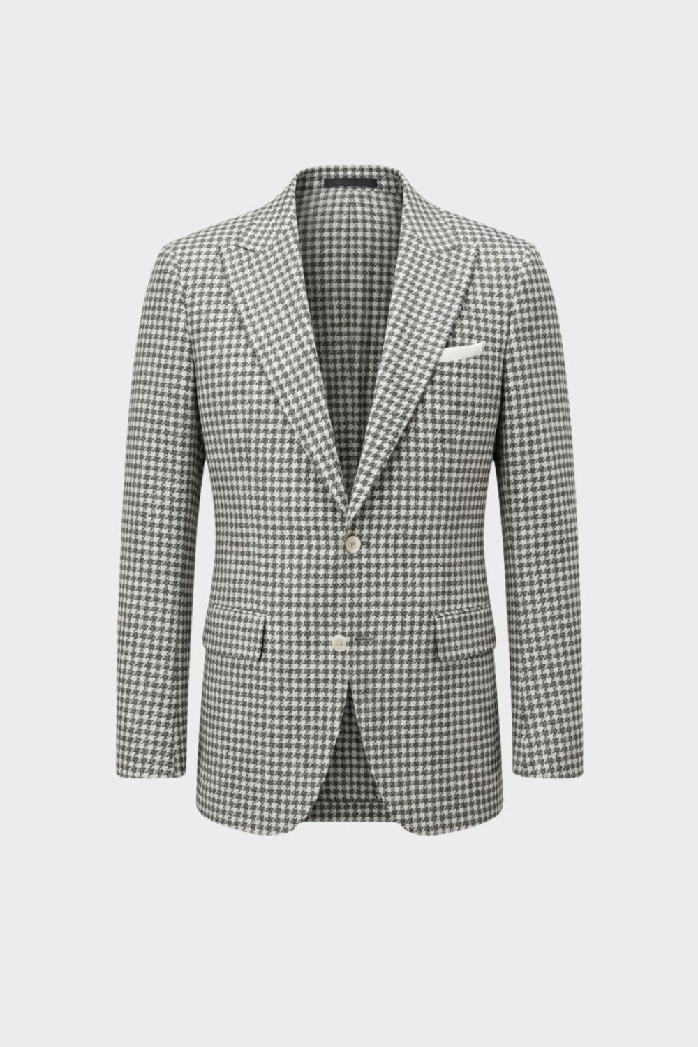 Herren Blazer – Gemusterter Blazer mit Zwei-Knopf-Verschluss und fallendem Revers für Abend & semi-formelle Anlässe