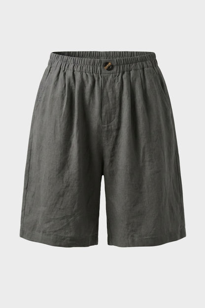 Damen Bermuda Shorts – Leinen – Lifestyle-Look