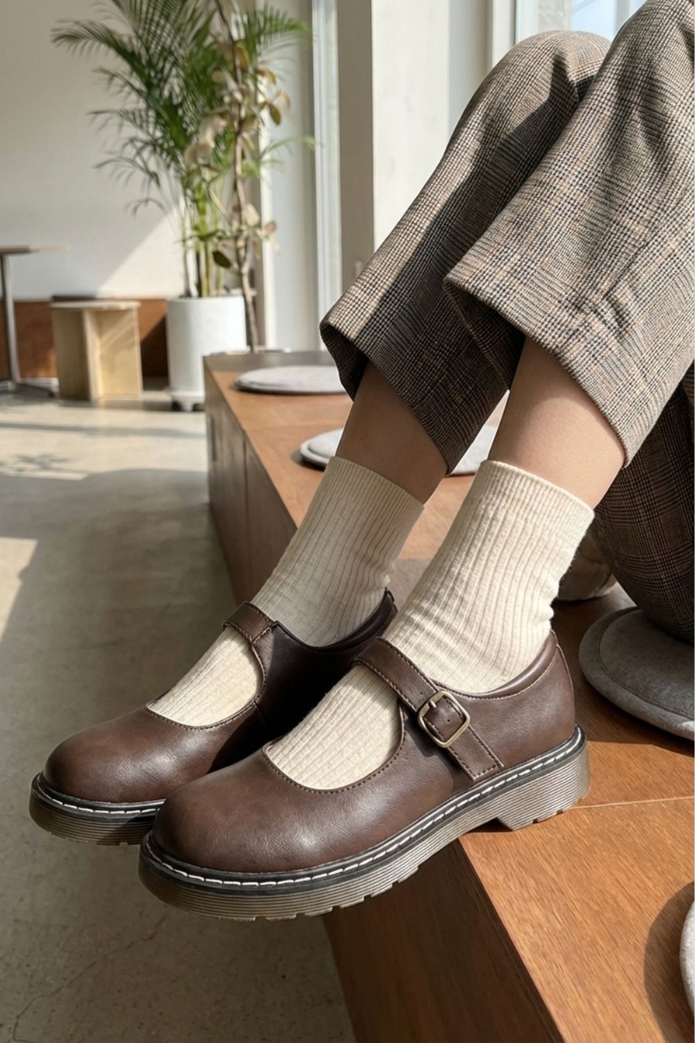 Ballerinas Damen mit Riemen und Schnalle