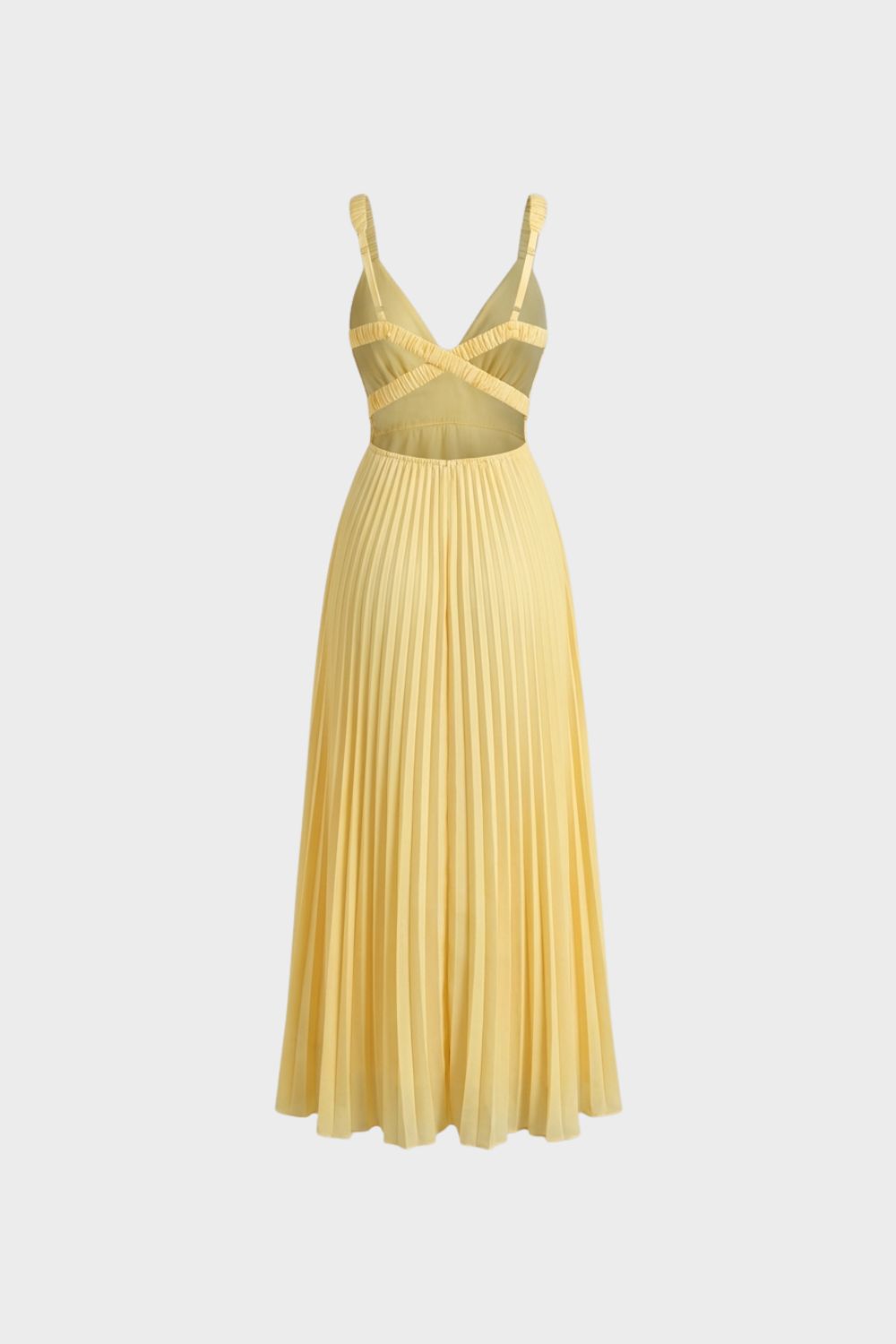 Damen Plissee Maxikleid – Hochzeit – Sicht von oben