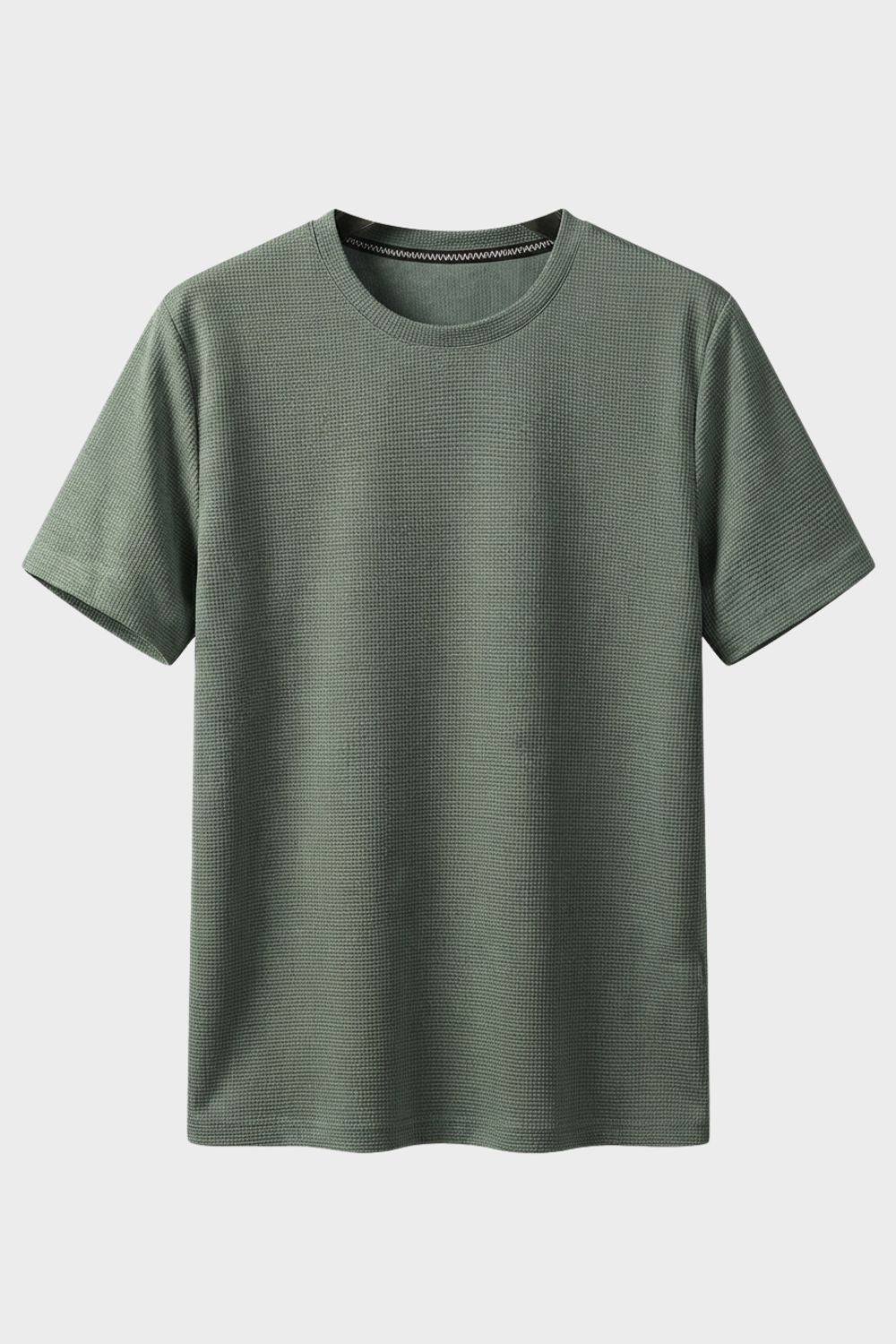 Herren Waffle Tee – Crew Neck – Rückansicht
