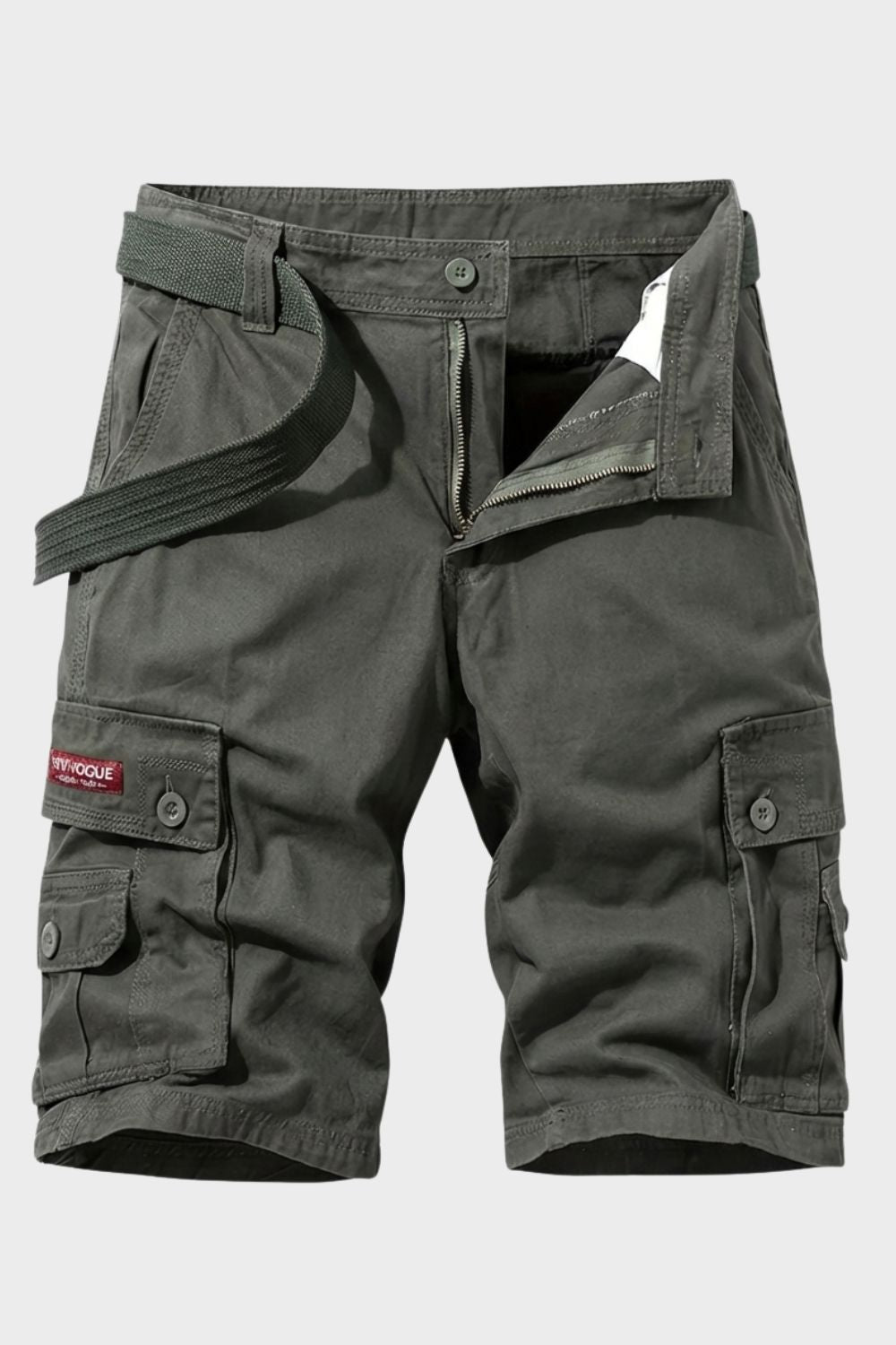 Cargo Shorts Herren kurze Hose mit Taschen und Gürtel