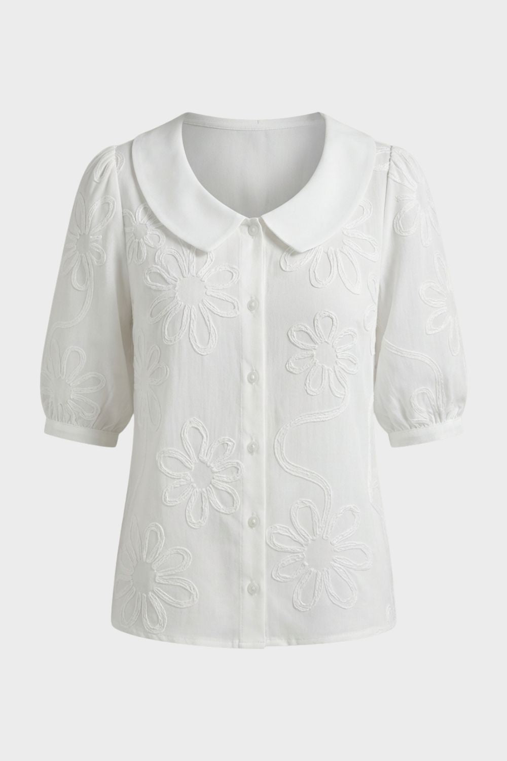 Damen Daisy Bluse – Peter-Pan – Lifestyle-Look