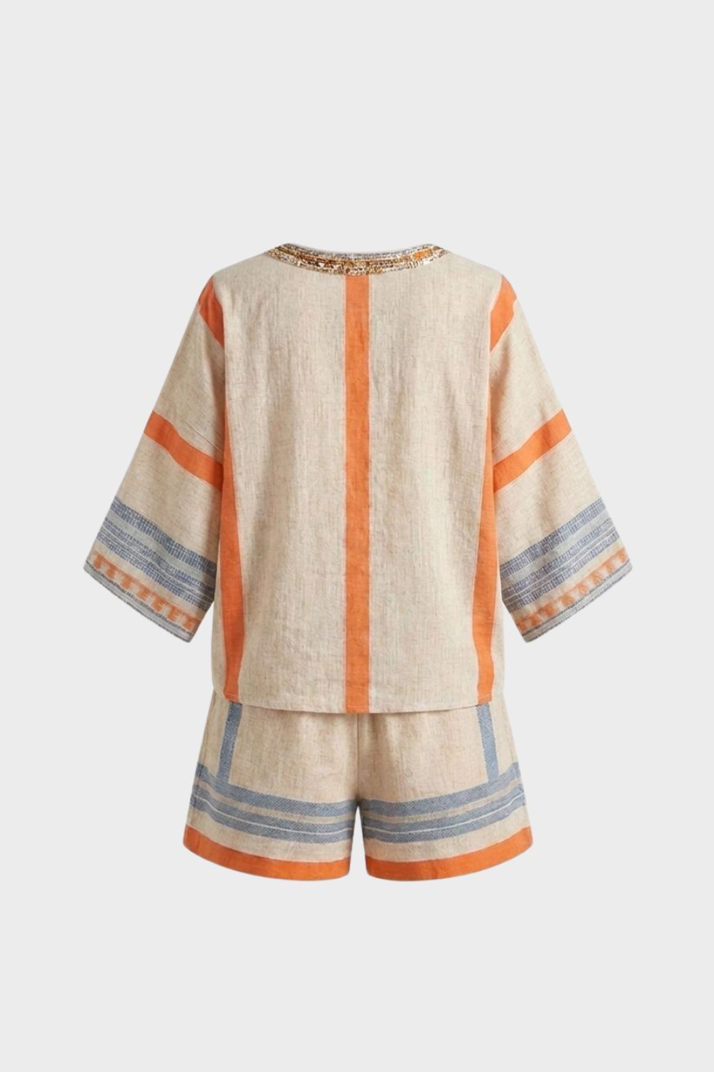 Damen Sommer Set | Top und Shorts – Detail-Ansicht