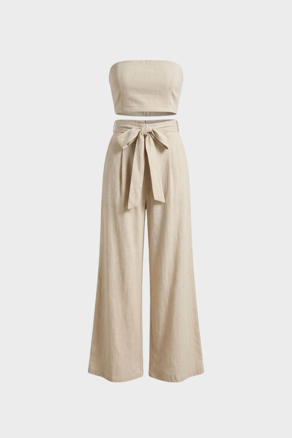 Damen Jumpsuit – Strapless Wide-Leg – Lifestyle-Look
