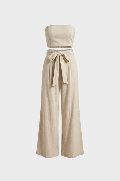 Damen Jumpsuit – Strapless Wide-Leg – Lifestyle-Look