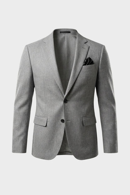 Herren Blazer – Slim-Fit-Blazer mit Zwei-Knopf-Verschluss und fallendem Revers für Business & Smart Casual
