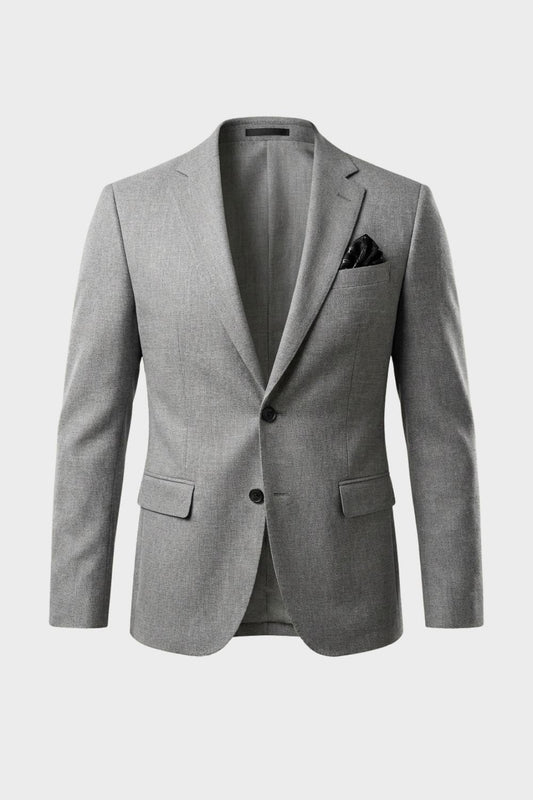 Herren Blazer – Slim-Fit-Blazer mit Zwei-Knopf-Verschluss und fallendem Revers für Business & Smart Casual