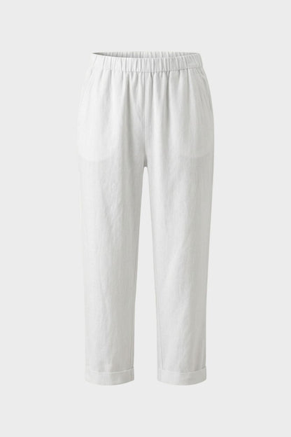 Damen Leinen Hose – 7/8 Loose – Hauptansicht