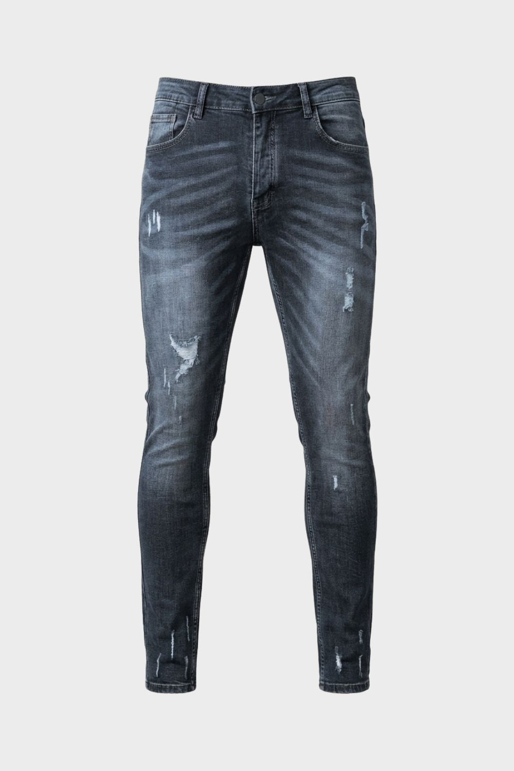 Herren Skinny Jeans – Ripped – Material-Detail