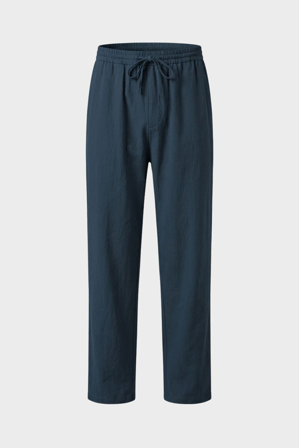 Herren Leinen Hose – Drawstring – Material-Detail