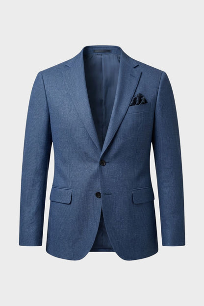 Herren Blazer – Slim-Fit-Blazer mit Zwei-Knopf-Verschluss und fallendem Revers für Business & Smart Casual