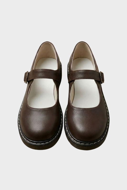 Ballerinas Damen mit Riemen und Schnalle