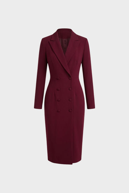 Damen Blazerkleid Midi – Business – Lifestyle-Look