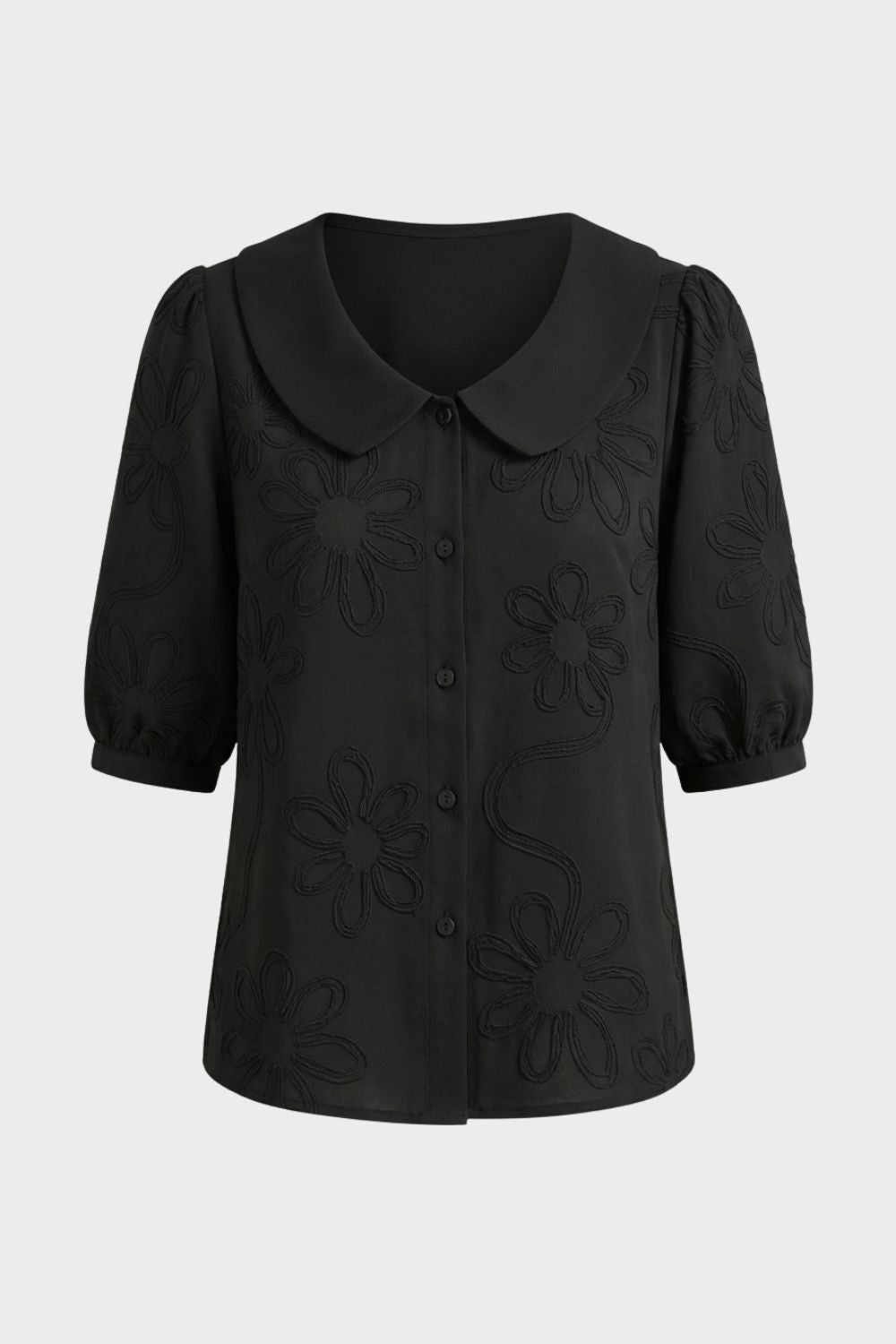 Damen Daisy Bluse – Peter-Pan – Material-Detail
