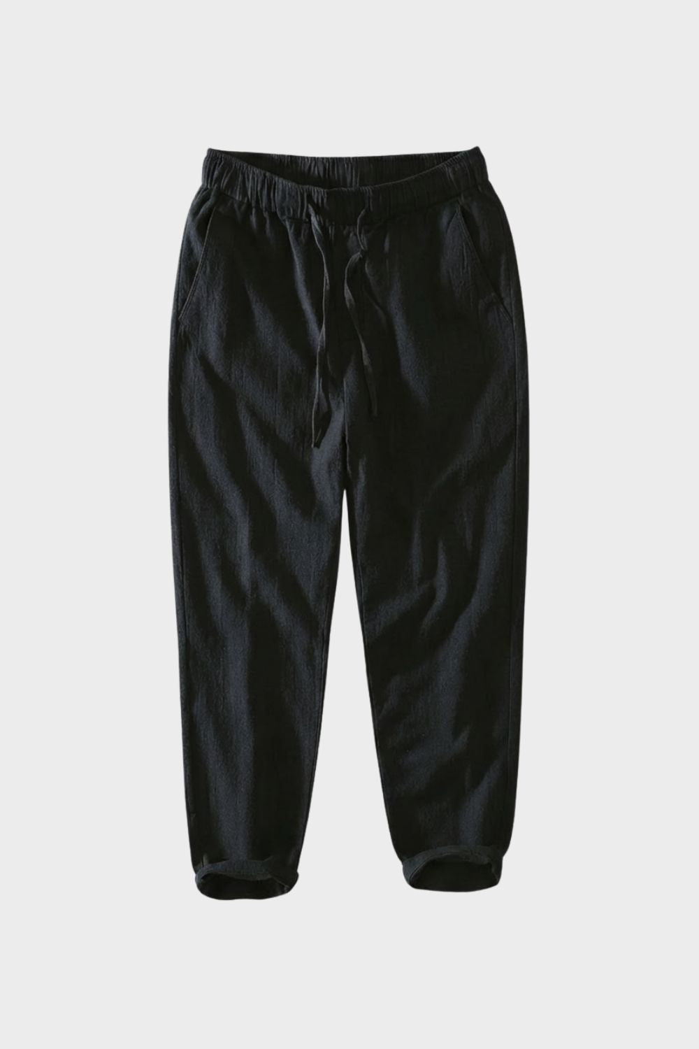 Herren Relaxed Linenhose – Loose – Material-Detail